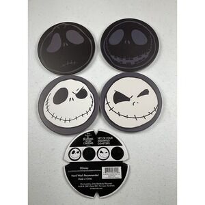 Disney Nightmare Before Christmas Jack Skellington Coaster Set of 4 Zrike Brands